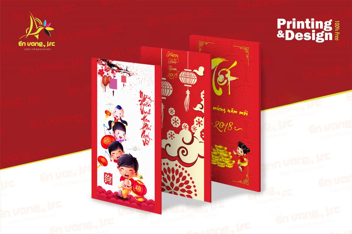 , In bao lì xì giá rẻ 2021 Tại Đông Anh, Mê Linh, Sóc Sơn, Nam Từ Liêm, Xuân La, Tây Hồ, Hoàng Hoa Thám,  Hà Nội, miễn phí thiết kế, Xưởng in én vàng | Tư vấn thiết kế in offset miễn phí