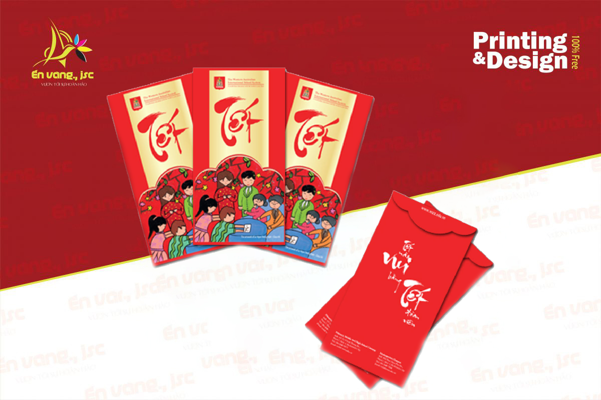 , In bao lì xì giá rẻ 2021 Tại Đông Anh, Mê Linh, Sóc Sơn, Nam Từ Liêm, Xuân La, Tây Hồ, Hoàng Hoa Thám,  Hà Nội, miễn phí thiết kế, Xưởng in én vàng | Tư vấn thiết kế in offset miễn phí