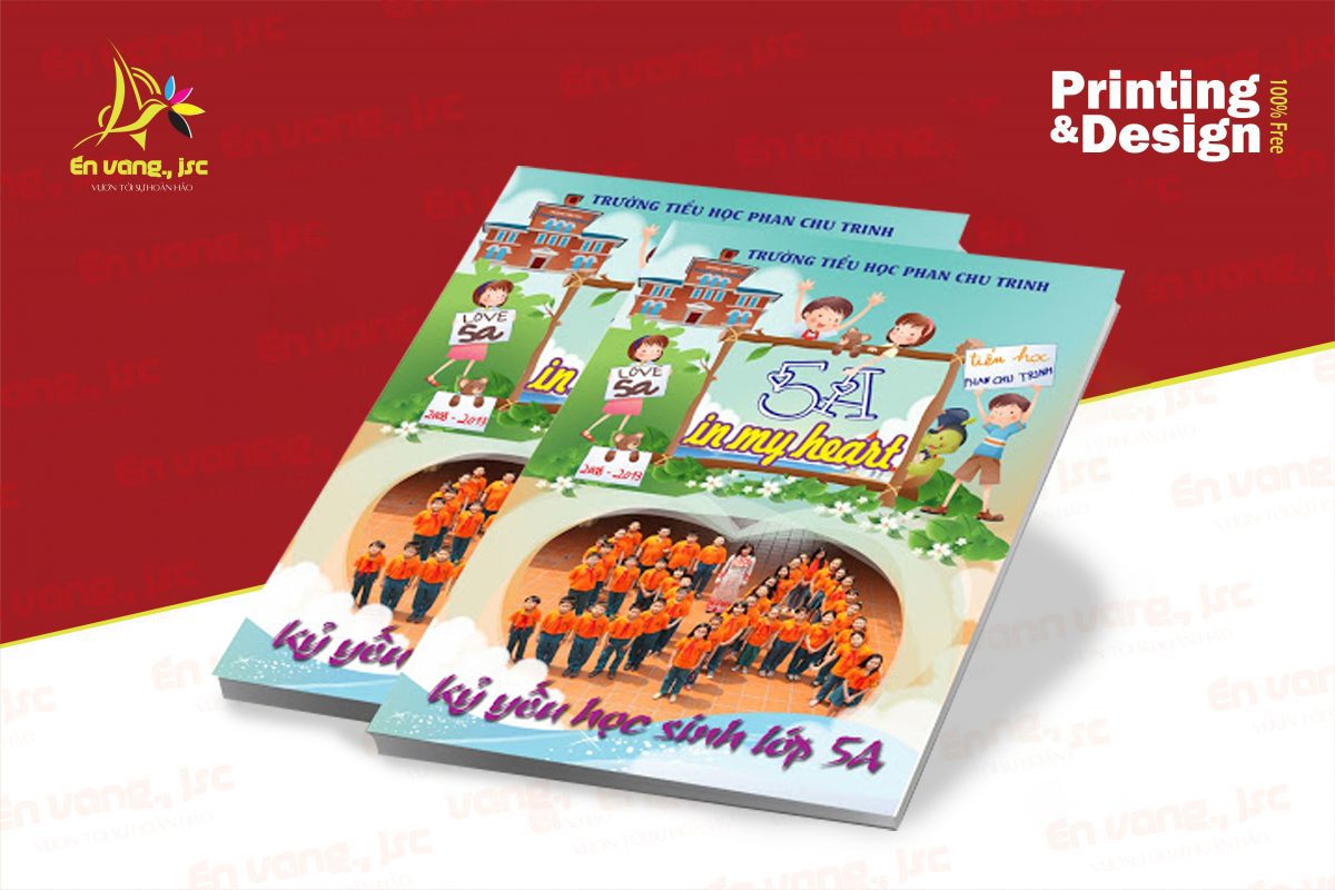 thiết kế in ấn kỷ yếu tiểu học
