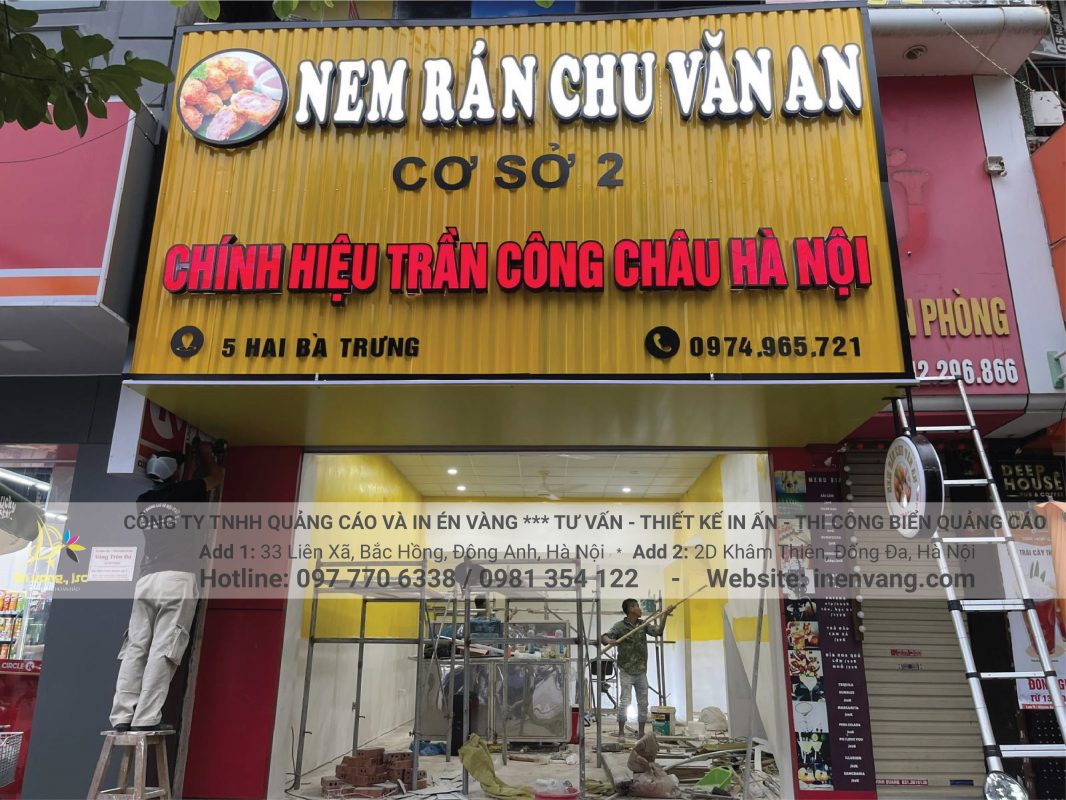 Bien bang alu - in bạt căng khung