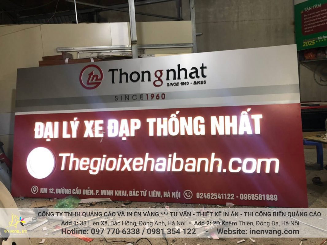 Biển quang cao alu the goi xe hai banh