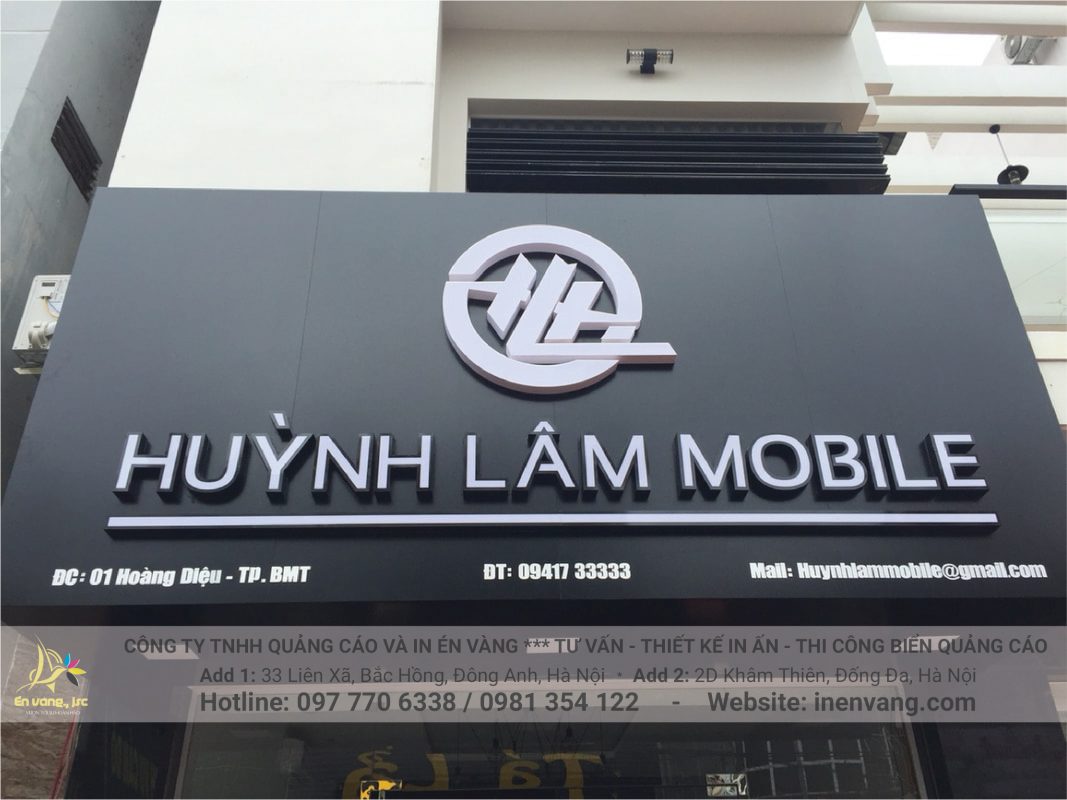 in biển bảng tại đông anh