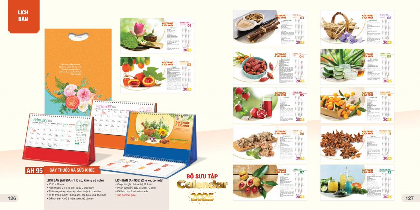 in lịch để bàn theo yêu cầu