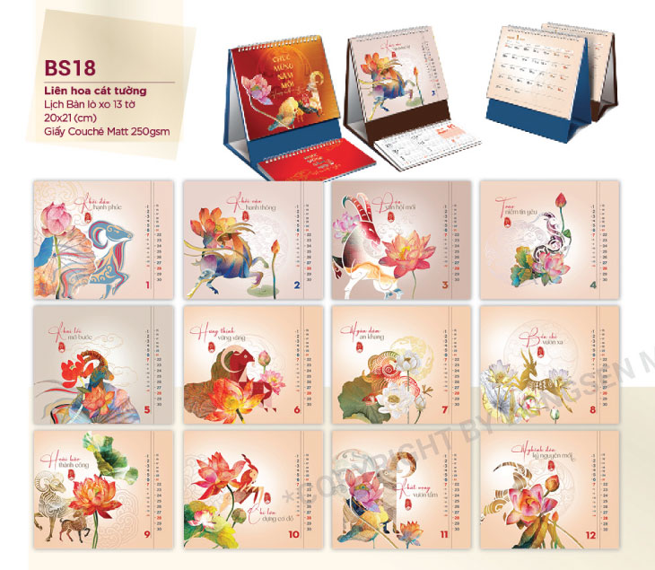 Lịch-Để-Bàn-BS18-Liên-Hoa-Cát-Tường