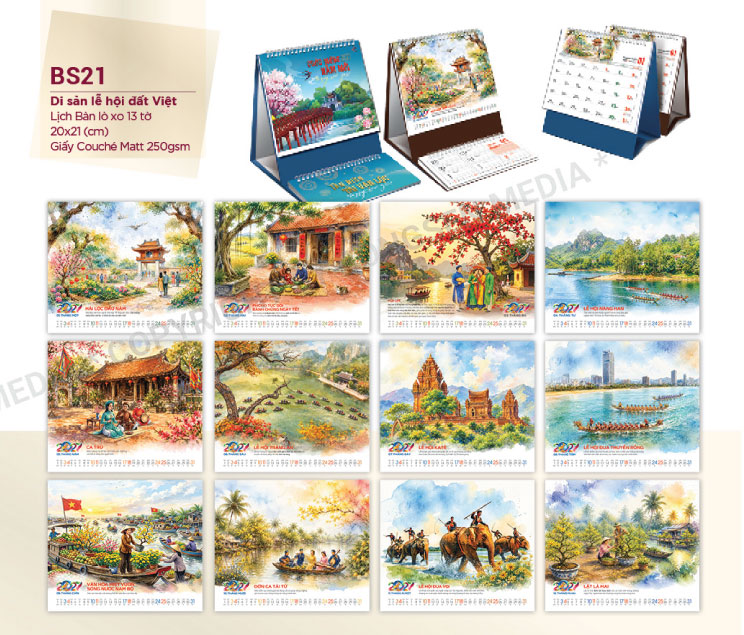 Lịch-Để-Bàn-BS21-Di-Sản-Lễ-Hội-Đất-Việt