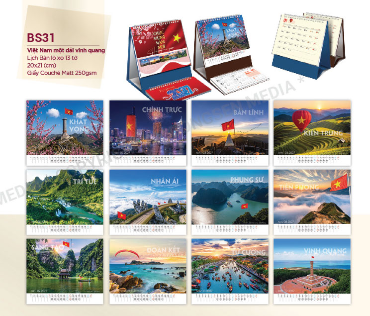 Lịch-Để-Bàn-BS31-Việt-nam-Một-Dải-Vinh-Quang